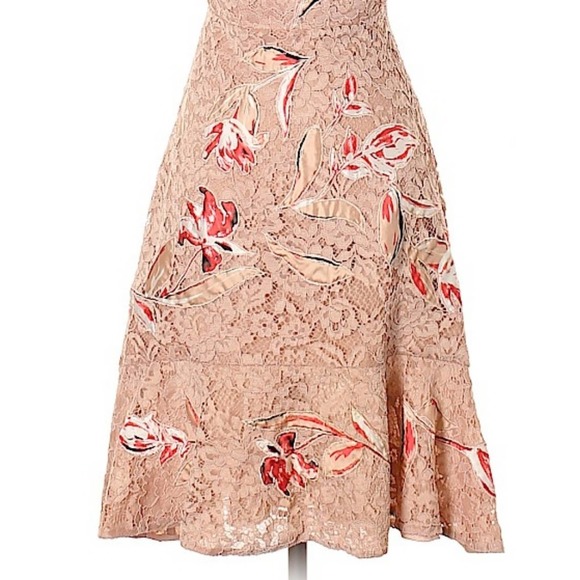 Sachin + Babi SPRING 2017 READY-TO-WEAR Romantic Pink Floral & Lace Dress - Picture 13 of 16